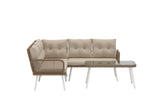 Garten Loungeset Deco – in Beige für Garten, Terrasse & Balkon