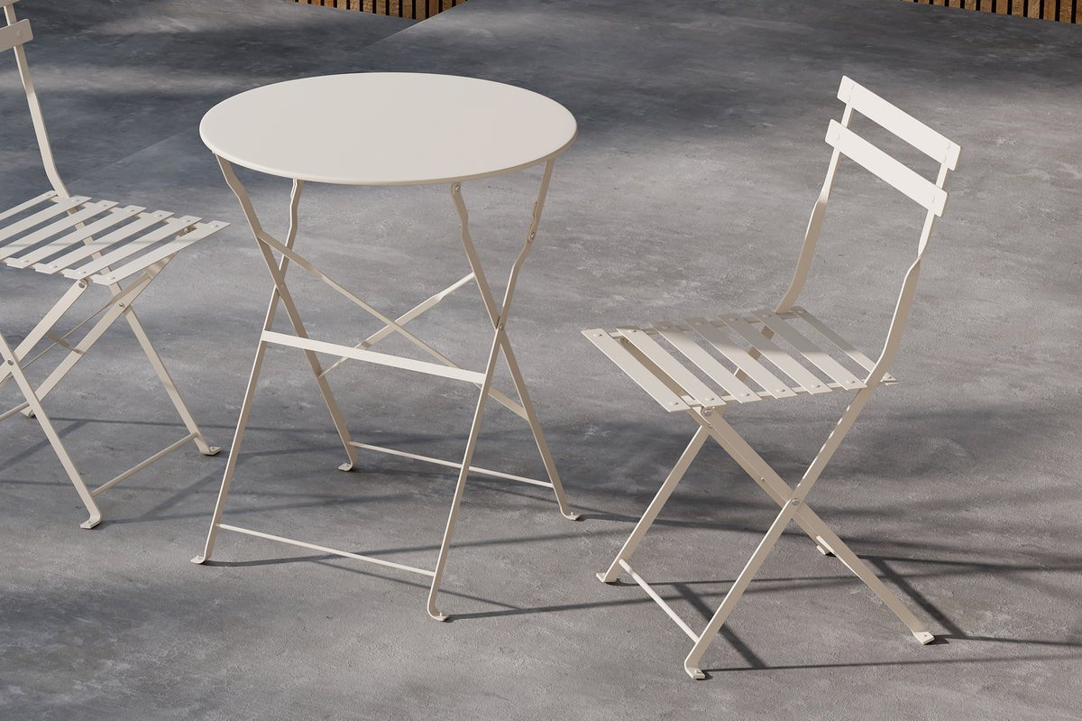 Garten Loungeset Elion – 3-teiliges Set mit rundem Tisch in 3 Farben
