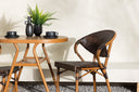 Garten Loungeset Elyon – 3-teiliges Set mit 2 Stühlen & Tisch in Braun