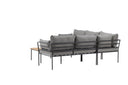 Garten Loungeset Felicita – Ecksofa mit 4 Sitzplätzen und Couchtisch