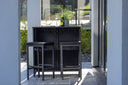 Garten Loungeset Talio – 3-teiliges Set aus synth. Rattan in Schwarz