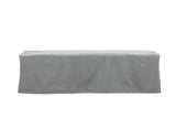 Garten Möbelabdeckung Azura - 180x50x60cm aus grauem Polyester