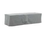 Garten Möbelabdeckung Azura - 180x50x60cm aus grauem Polyester