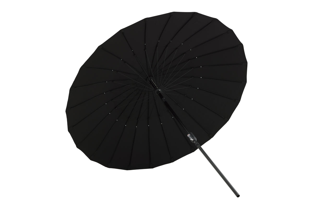 Garten Sonnenschirm Palma – Ø270 cm verfügbar in Weiß, Schwarz, Grau und Blau