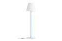 Garten Stehlampe „Belano“ – mit hellblauem Stahlgestell