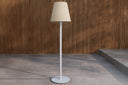 Garten Stehlampe „Belano“ – mit hellblauem Stahlgestell