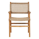 Gartenstuhl Capri mit Armlehne aus Teakholz