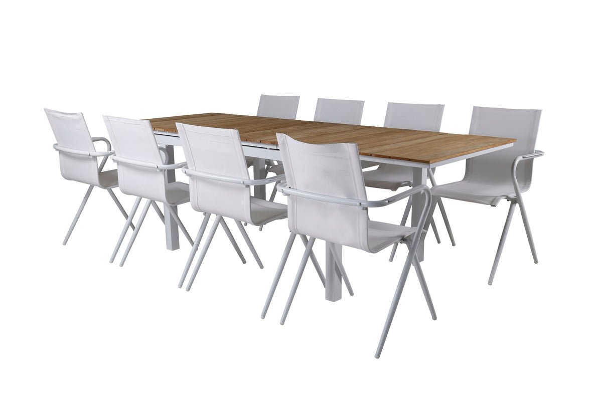 Gartentisch Caimana - ein ausziehbarer Esstisch mit edler Teakholzplatte