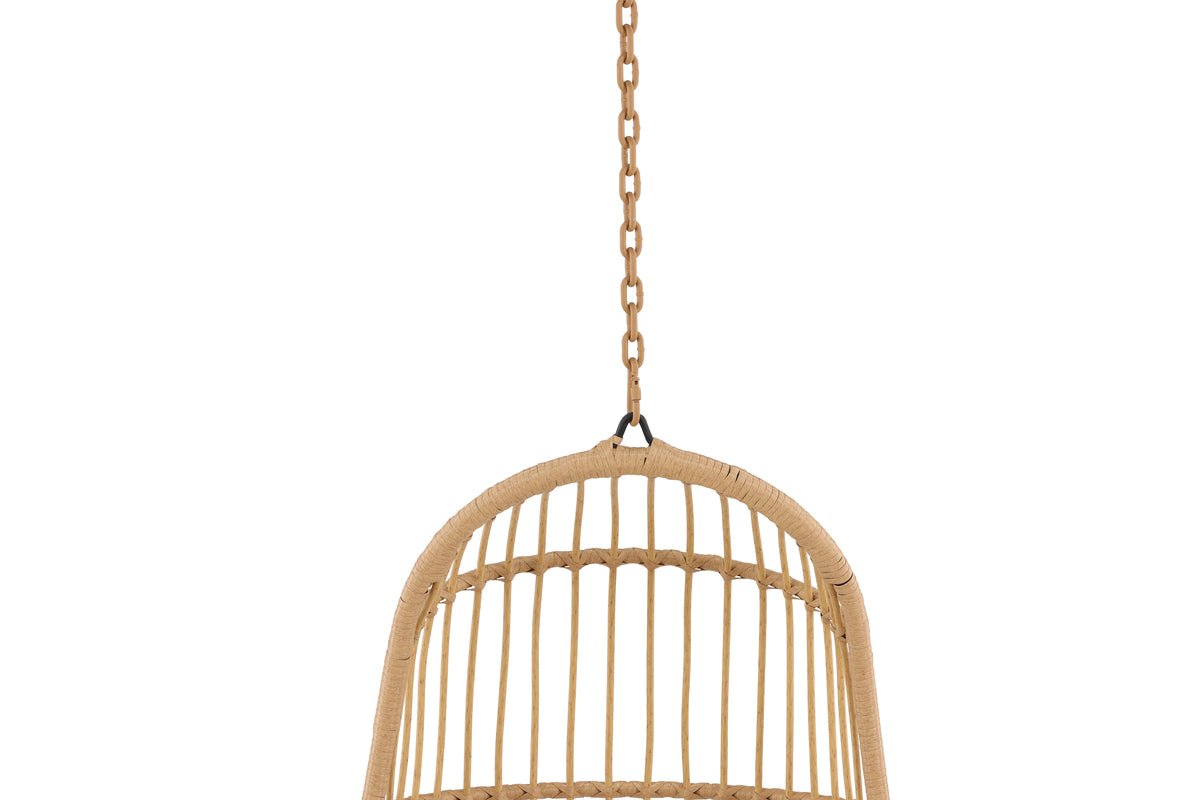 Hängesessel Kaelis - aus Rattan in Beige