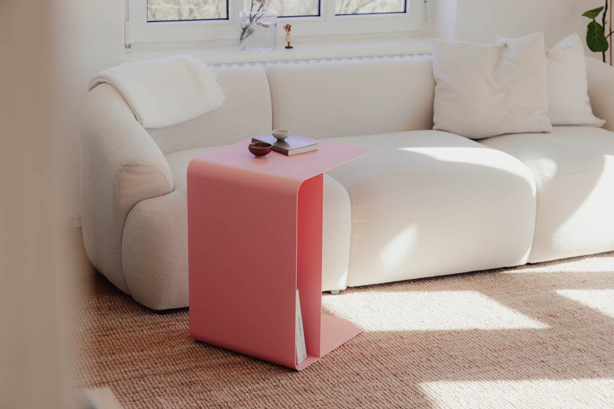 Couchtisch/Beistelltisch Cosmo – Pulverbeschichtetes Metall in modernem Design