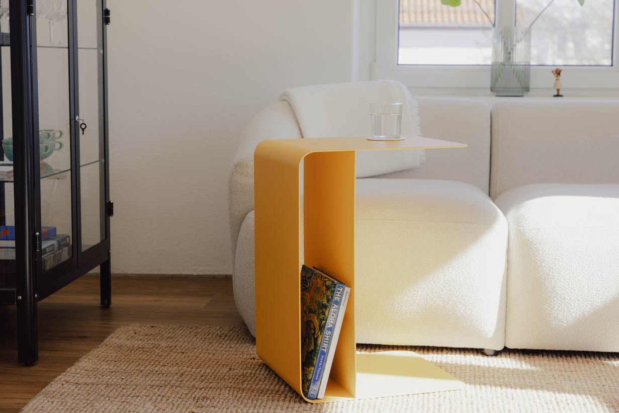 Couchtisch/Beistelltisch Cosmo – Pulverbeschichtetes Metall in modernem Design