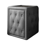 Josy Nachttisch Boucle Grau white-background