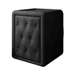 Josy Nachttisch Boucle Schwarz white-background
