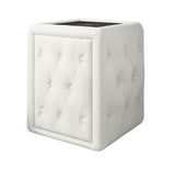 Josy Nachttisch Boucle Weiss white-background