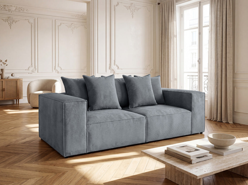 Designer Sofa 3 Sitzer Largo in Cord