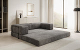 Lazy Spar-Set: 3-Sitzer + Hocker in Cord