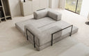 Lazy Spar-Set: 3-Sitzer + Hocker in Samt