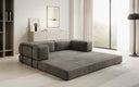 Lazy Spar-Set: 3-Sitzer + Hocker in Samt
