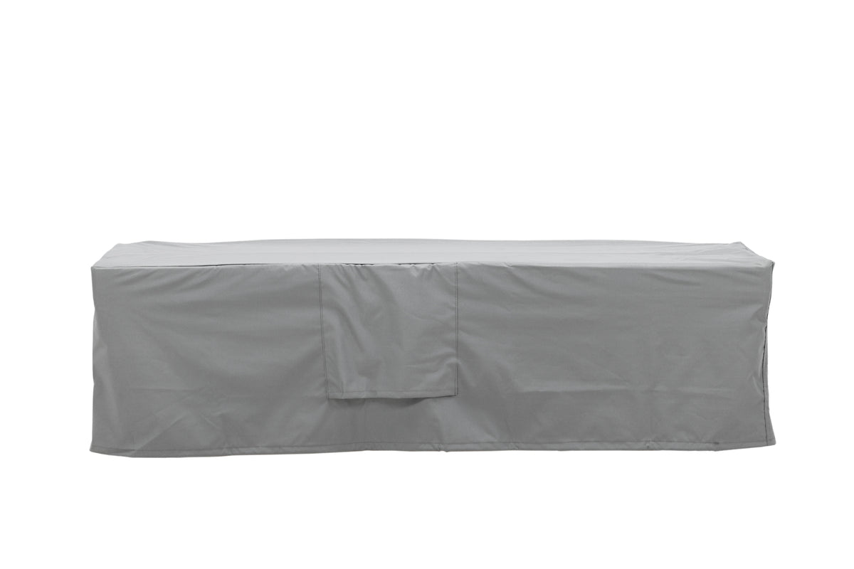 Möbelabdeckung Fortea - 180x60x50 aus grauem Polyester