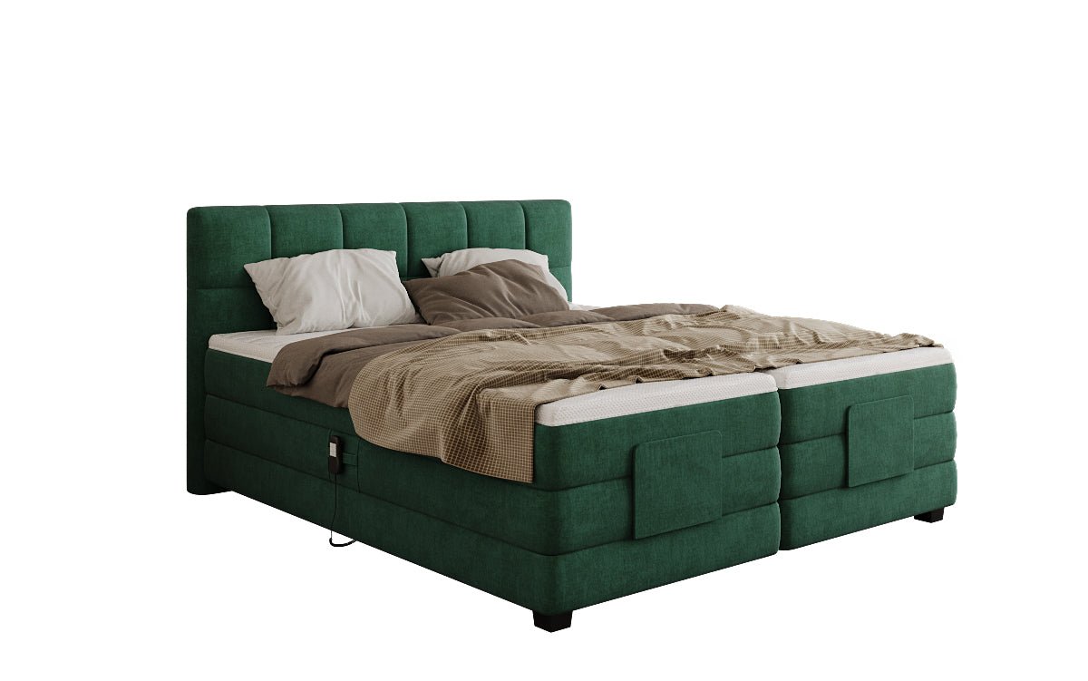 Boxspringbett Monaco - elektrisch verstellbar in Samt