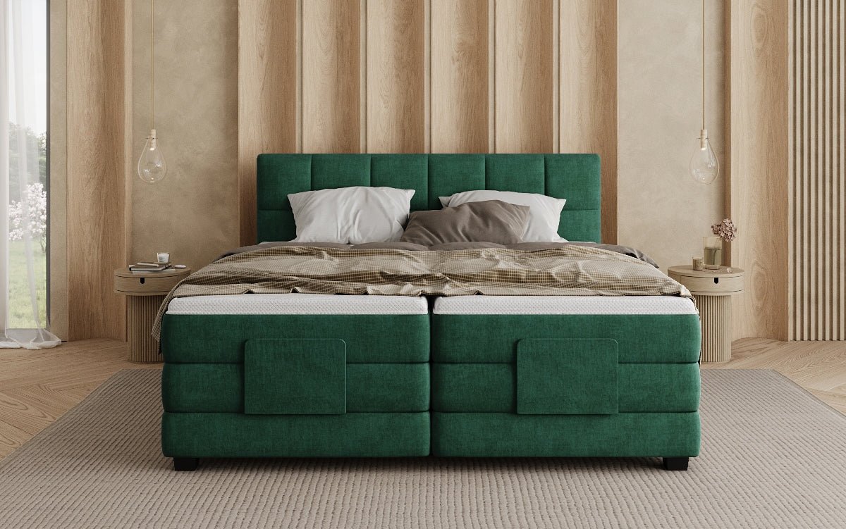 Boxspringbett Monaco - elektrisch verstellbar in Samt