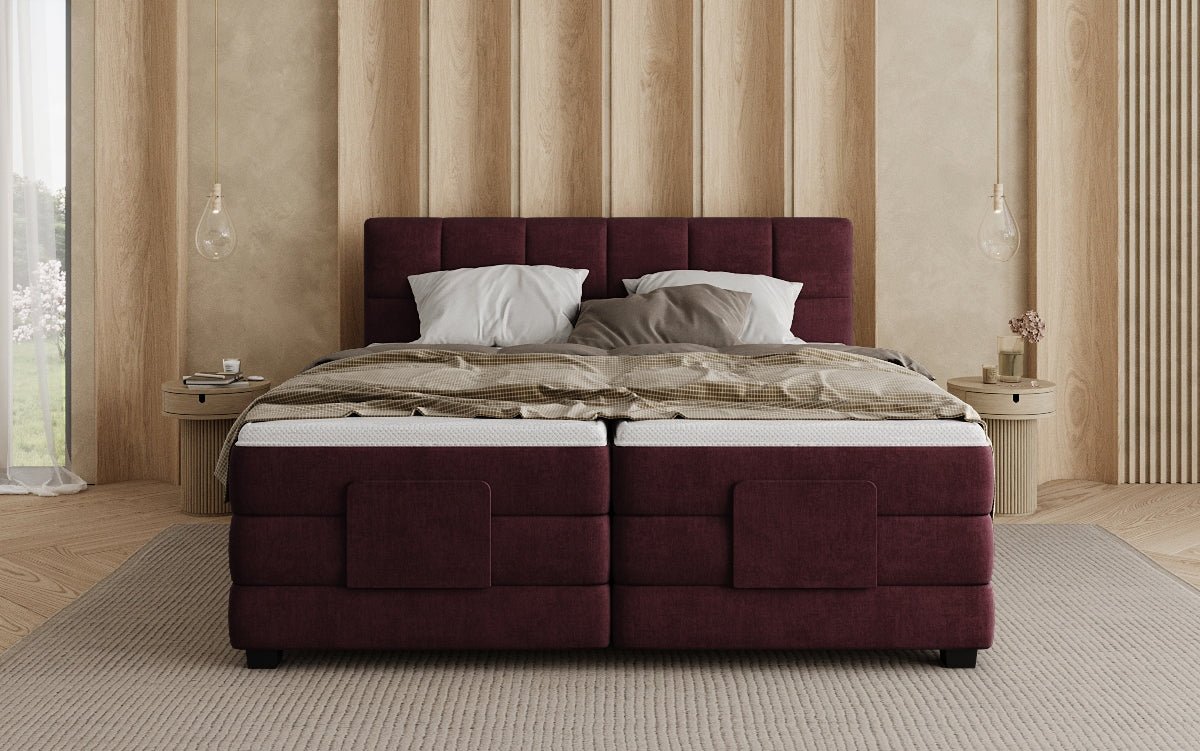 Boxspringbett Monaco - elektrisch verstellbar in Samt