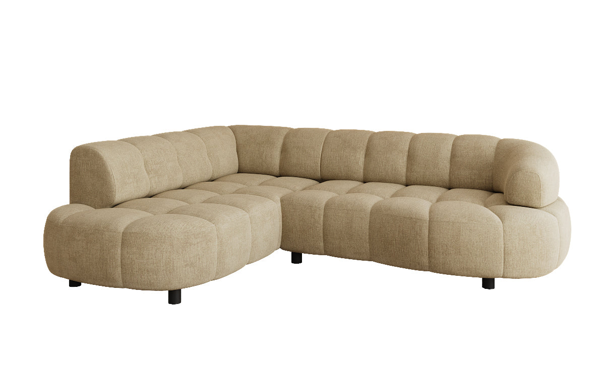Designer Sofa Olivia Mini in Samt mit elektrischer Sitzerweiterung