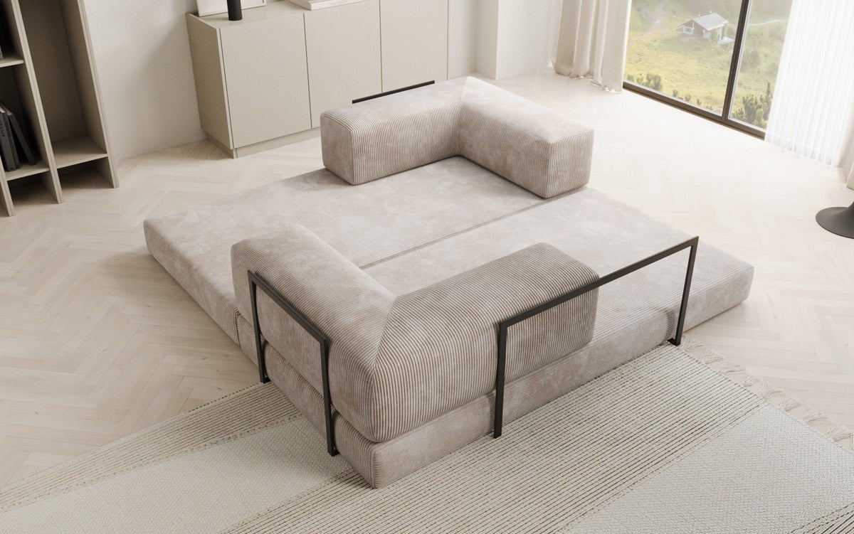 OUTLET - Designer Sofa Lazy 3 Sitzer in Cord