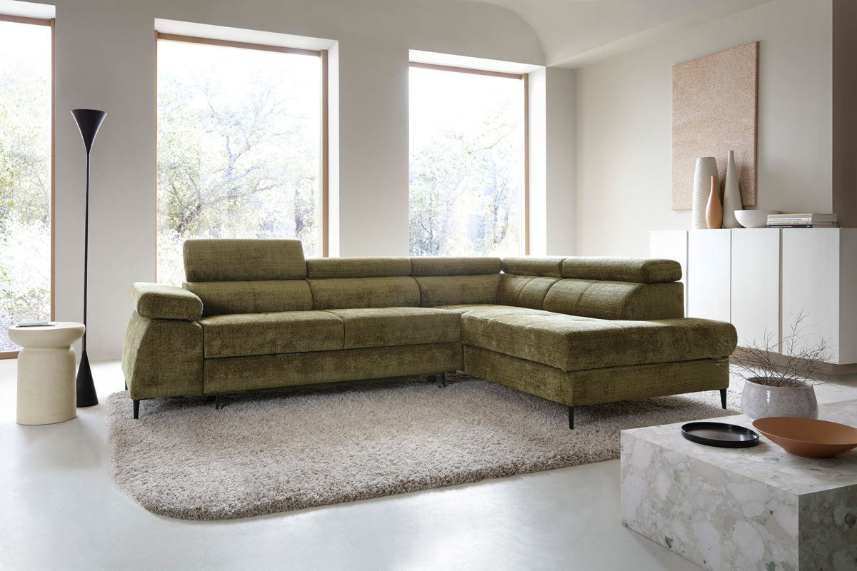 Designer Sofa Cordoba II mit Schlaf- und Klappfunktion