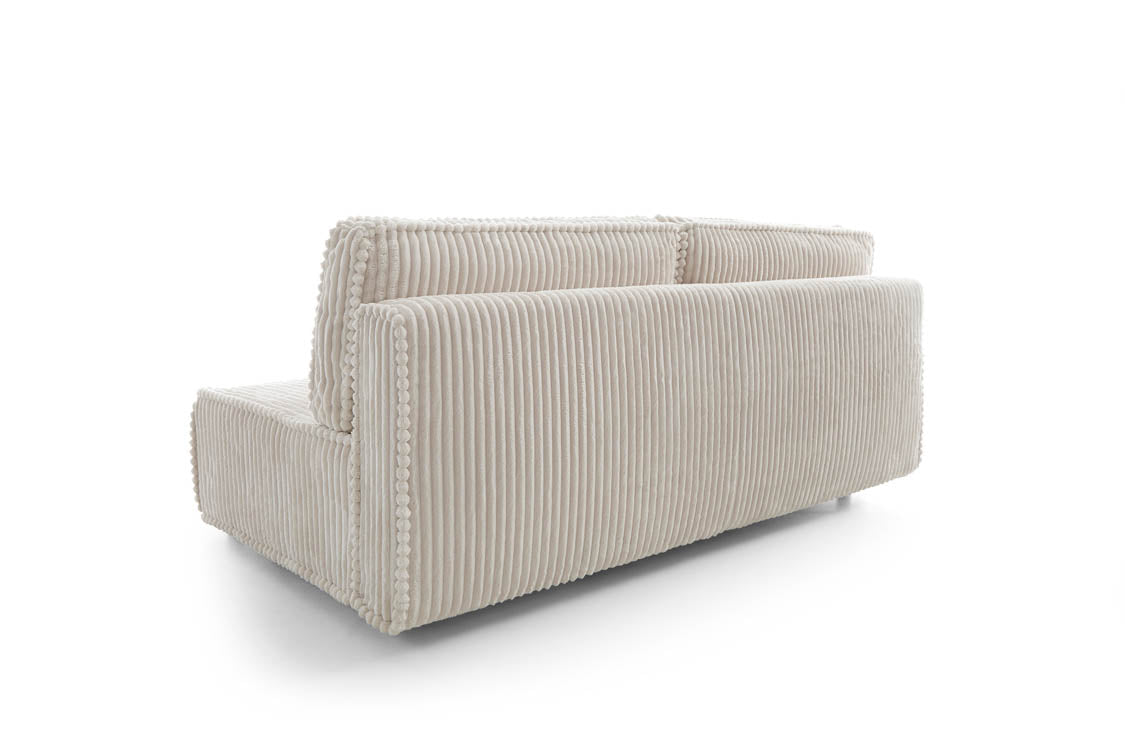 Designer Sofa Komma mit Schlaffunktion und Bettkasten