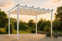 Pergola Solyx - mit weißem Polyesterdach