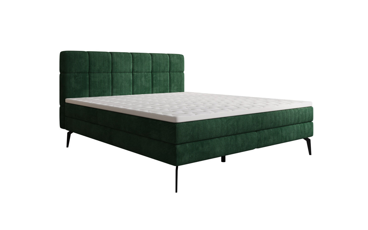 Boxspringbett Vera in Cord mit hohen Füßen