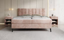 Boxspringbett Ines in Cord mit Stauraum