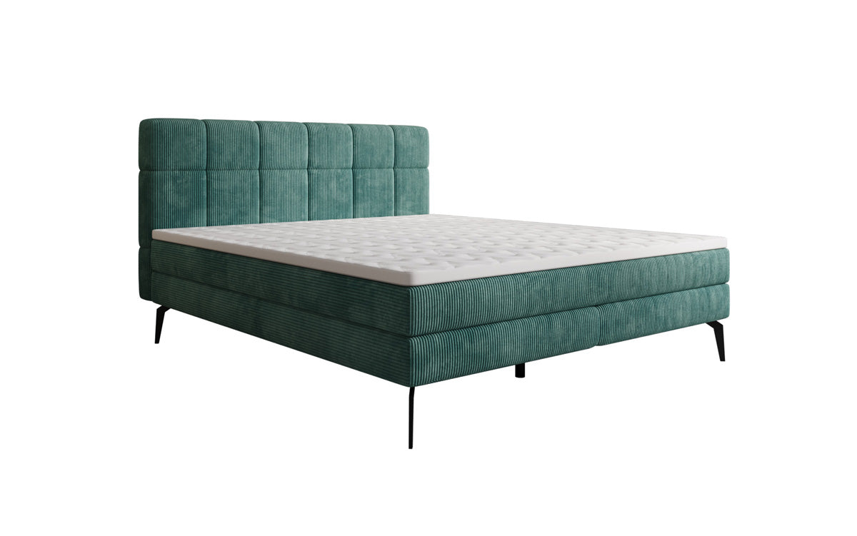 Boxspringbett Vera in Cord mit hohen Füßen