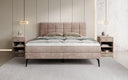 Boxspringbett Vera in Cord mit hohen Füßen