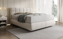 Boxspringbett Nala in Strukturstoff mit Schwebeoptik