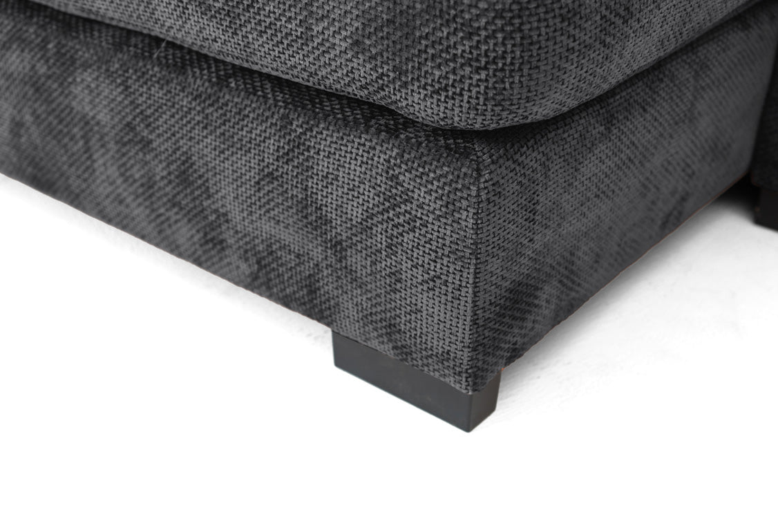 Designer Sofa Selena L mit Schlaffunktion in Strukturstoff