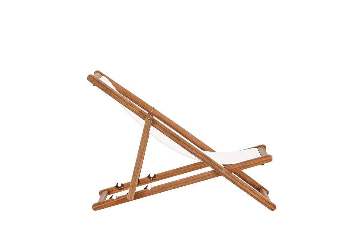 Sonnenliege Valina - aus Akazienholz mit Polyesterbezug