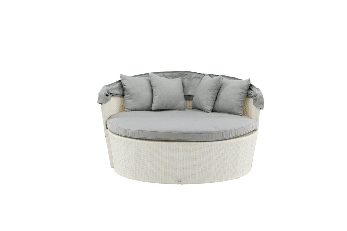 Sonnenliege Zelora- aus Kunsrattan inklusive Kissen