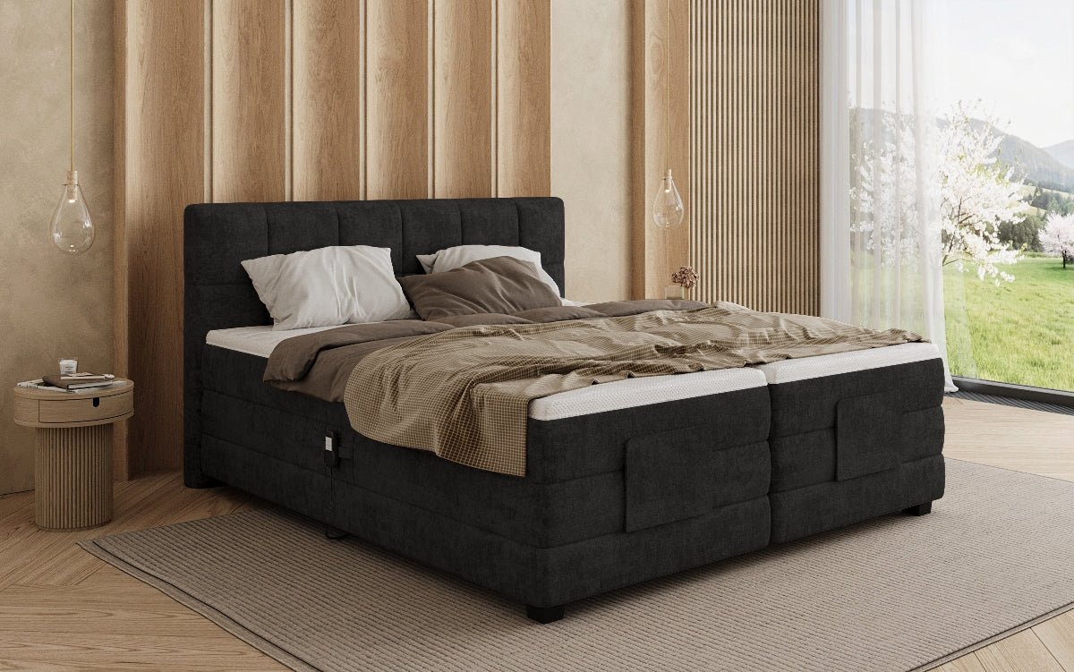 Boxspringbett Monaco - elektrisch verstellbar in Stoff