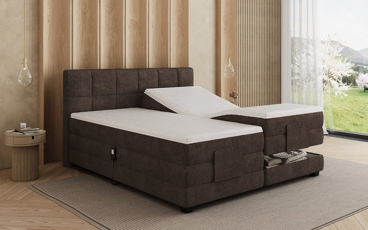 Boxspringbett Monaco - elektrisch verstellbar in Stoff