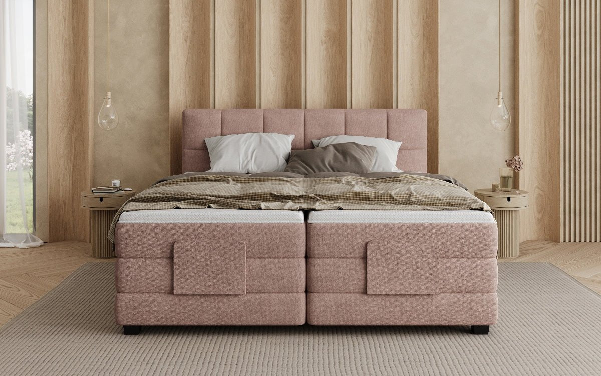 Boxspringbett Monaco - elektrisch verstellbar in Stoff