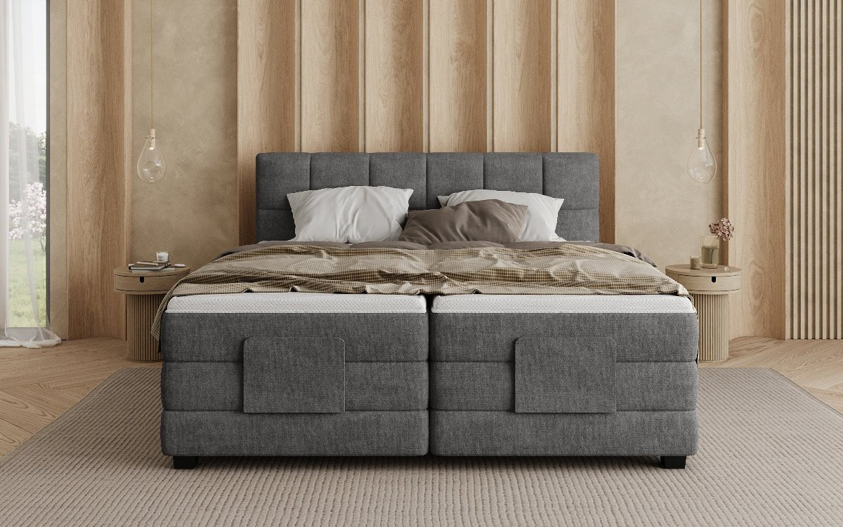 Boxspringbett Monaco - elektrisch verstellbar in Stoff