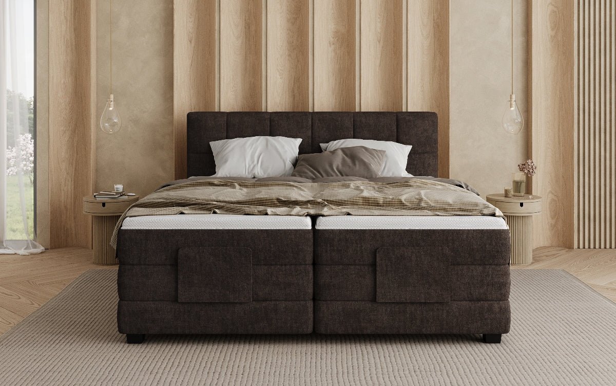 Boxspringbett Monaco - elektrisch verstellbar in Stoff