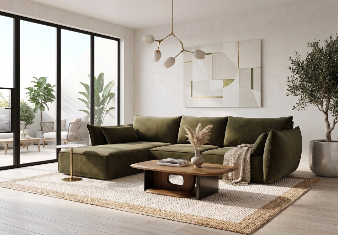 Designer Sofa Nuvola L in Samt