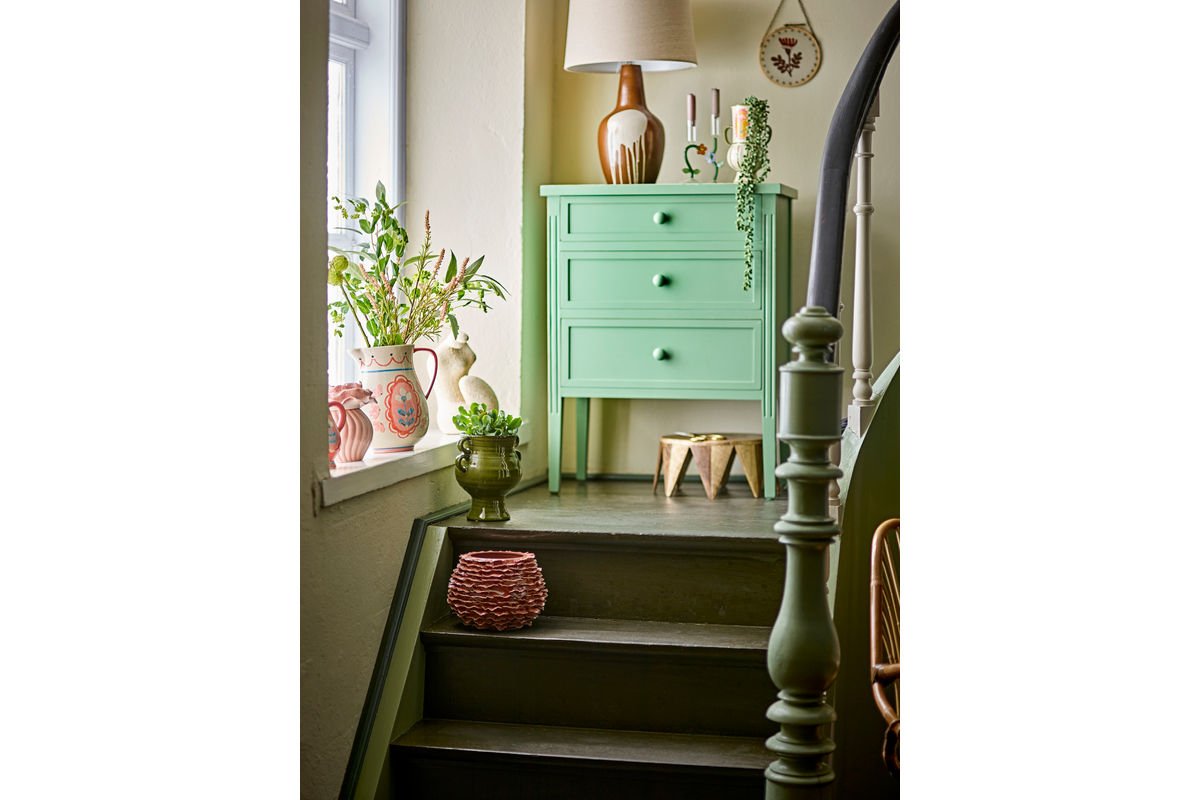 Vase „Wavyred“ – aus Steingut