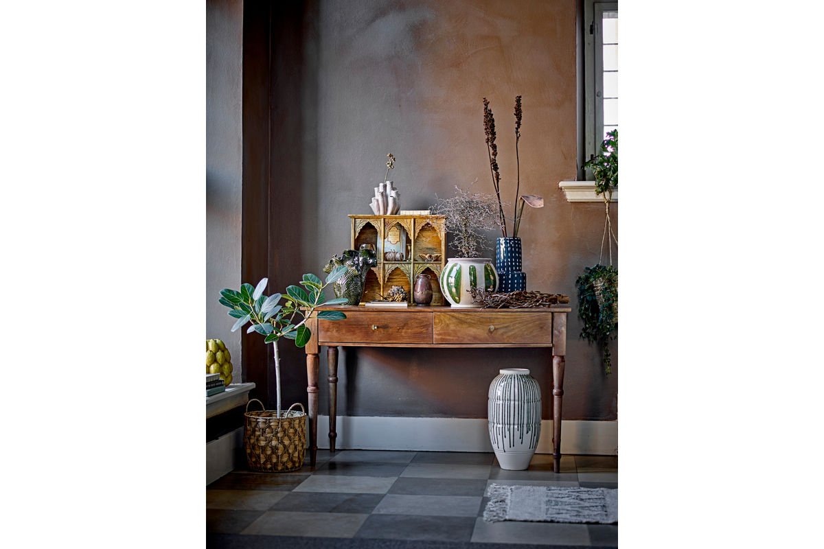 Vase Elio - Braun, aus Steingut