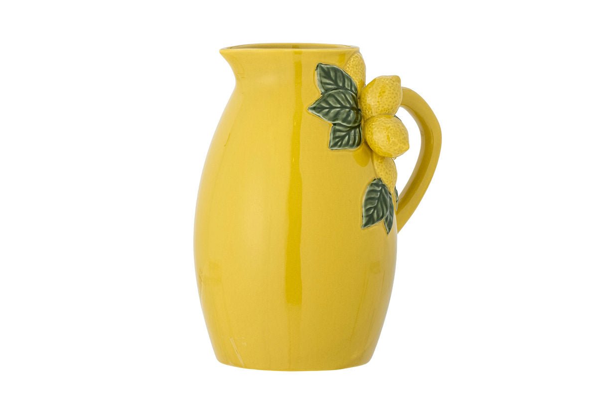 Krug Soleka – Steingut mit Zitronendekor