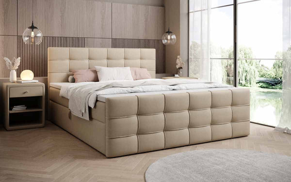 Boxspringbett Luxor Kunstleder mit Stauraum