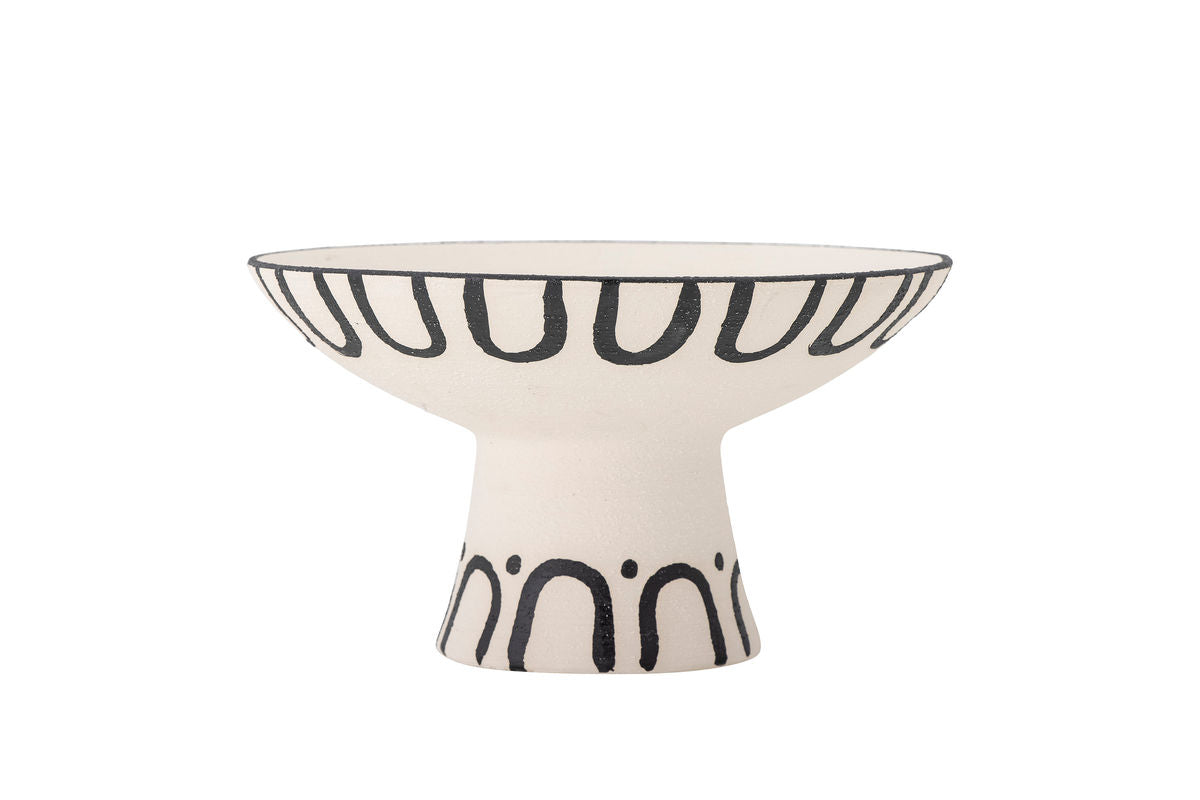 Schale May – Steingut handbemalt in Natur